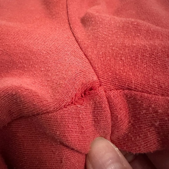 PINK Victoria's Secret Womens XS Faded Red Jogger Sweatpants High Rise Relaxed - Picture 2 of 8